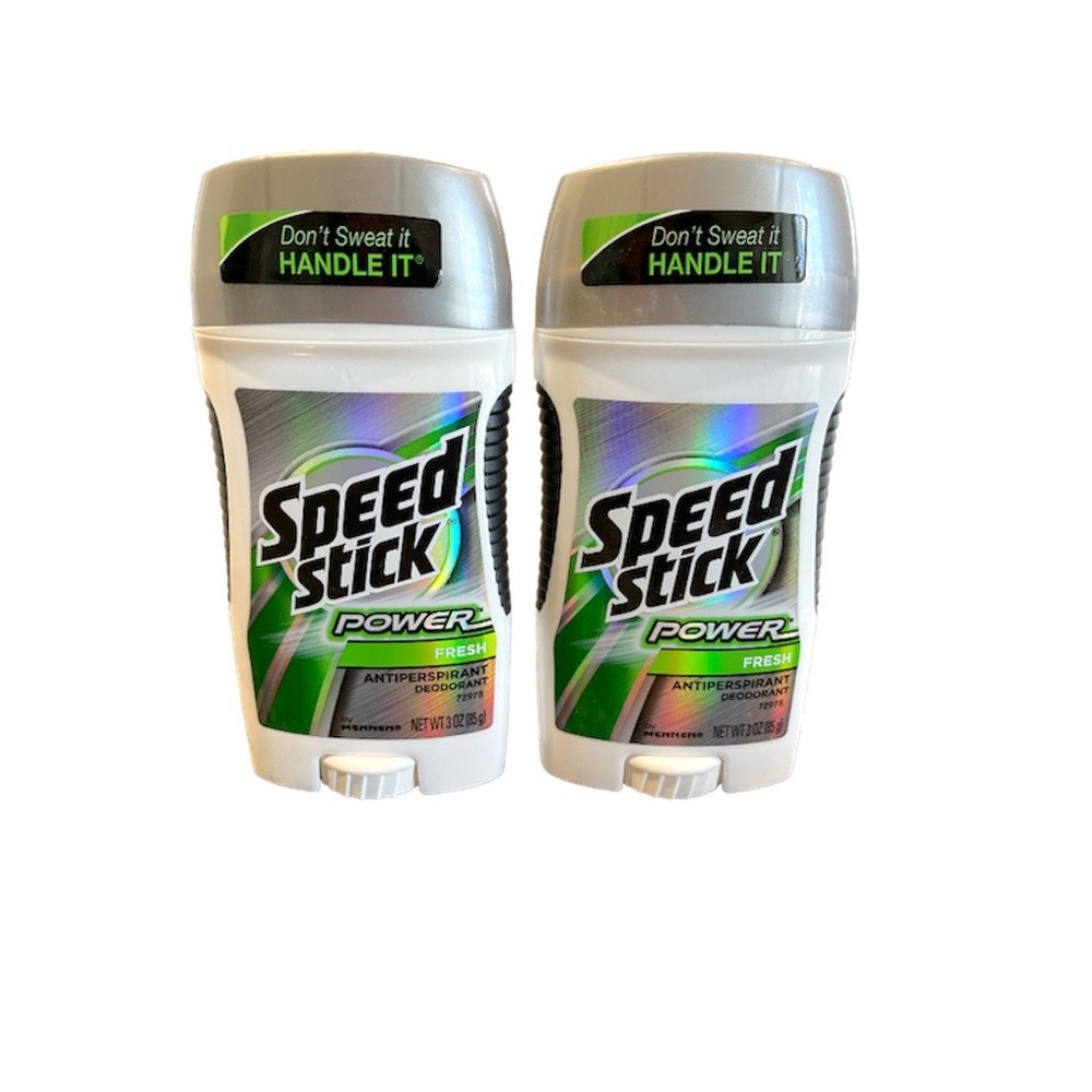 Lot Of 2-Speed Stick Power Fresh Anti-Perspirant Deodorant Solid 3.0oz READ DESC